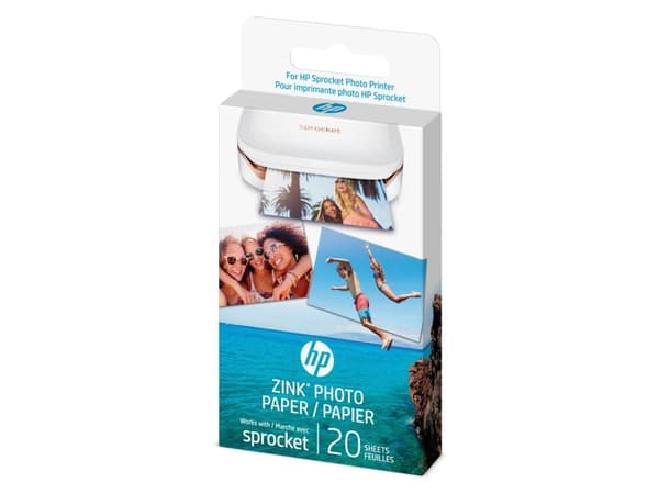 HP Zink Paper Sprocket For Luna 2x3" - 20 Pack