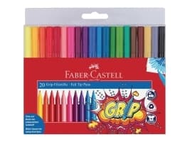 Faber-Castell GRIP - Markør - vannbasert matfargeblekk - fin (en pakke 20)
