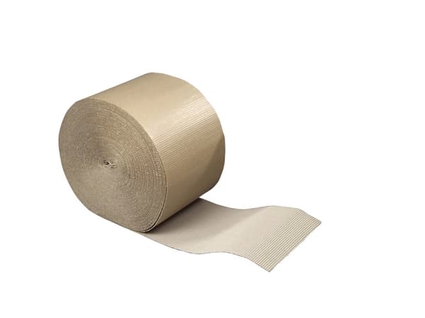 Enkeltsidet bølgepap, Indhold : 130 g/m2 B-flute, 300 mm x 70.00 m, Bølgepap brun, rullevægt: 2.73 k