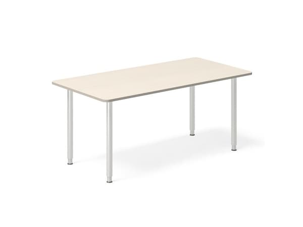 Skrivebord DNA, Birk 1400x600 mm I-ben/Alugrå