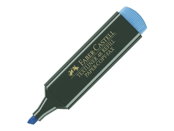 Faber-Castell TEXTLINER 48 REFILL - Överstrykningspenna - fluorescerande blå - vattenbaserat bläck - 1-2-5 mm