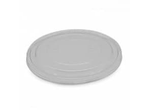 Plastlåg klar PET Ø 185 mm til salatskål 900+1300 ml brun,6 ps x 50 stk/krt