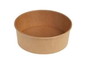 Salatskål Rund 750 ml Ø150x58 mm PE-belagt Brun,6 ps x 50 stk/krt