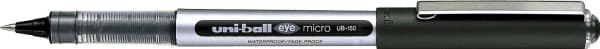 Uni-ball Eye micro - Rollerball-penna - svart - vattenbaserat pigmentbläck - 0.5 mm
