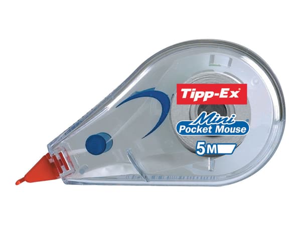 Tipp-Ex Mini Pocket Mouse - Korrigeringsrulle - 5 mm x 5 m - transparent (paket om 10)