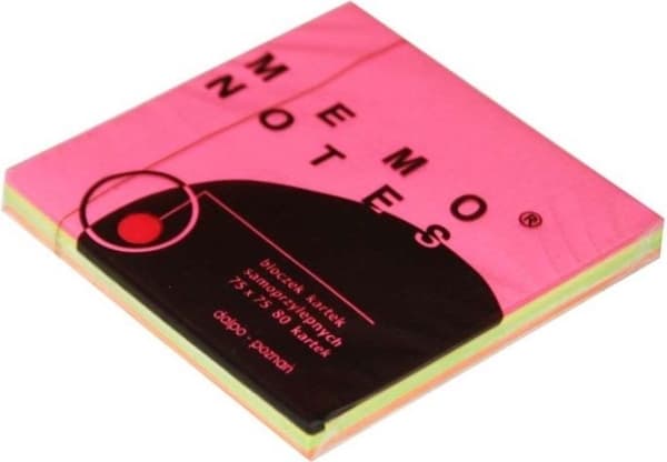 Self-adhesive Dalp Notes intensive mix Brilliant 75x75, 80 sheets