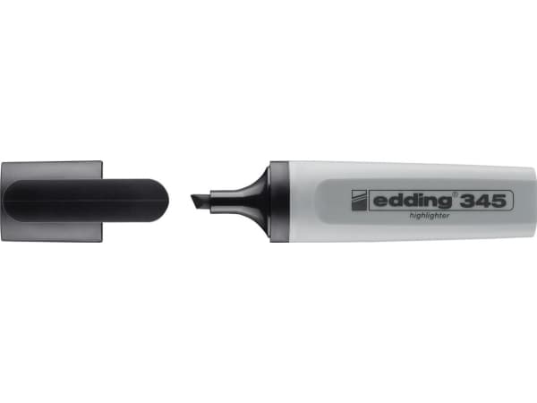 Edding highlighter flat cut 345 grå