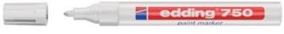 Edding 750, Vit, Vit, 1 färger, Rundad spets, Rund, 2 mm