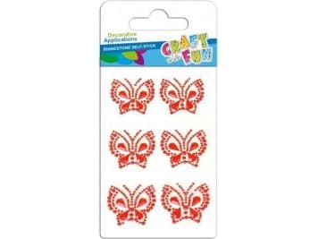 Euro Trade Self-adhesive crystals butterflies 382482 - WIKR-1061585