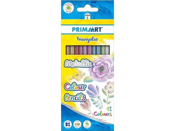 Prima Art Olo fargestifter 12 farger Metalc Triangular (KO12MET PA)