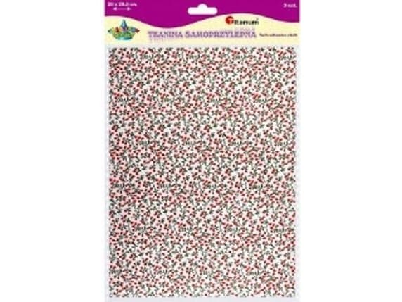 Titanum Self-adhesive fabric 3 pcs 20x28.5cm red