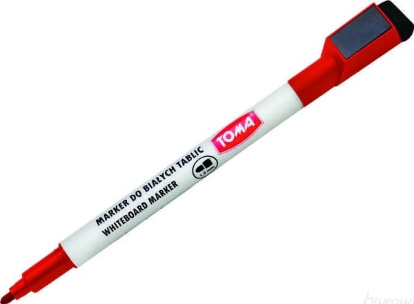 Toma Marker for whiteboards red + eraser to-268