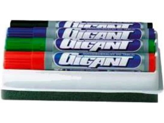 Kamet Marker for dry erase boards 4 pcs with sponge