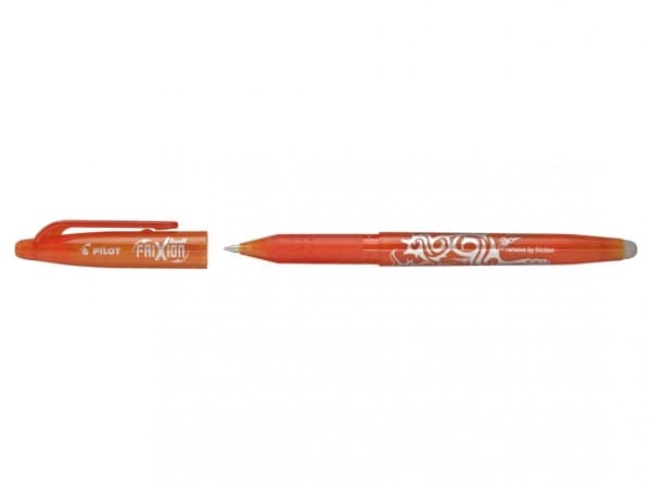 Pilot FriXion Ball - Rollerball-penna - icke-permanent - orange - gelbläck - 0.7 mm - fin - med radergummi