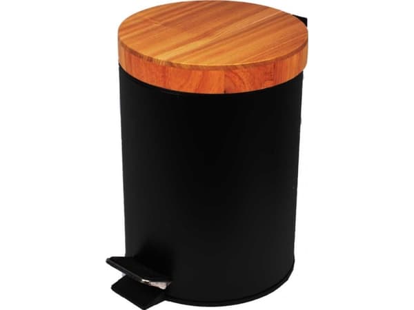 Brunbeste litter bin STEEL 3L WASTE BASKET WITH BAMBOO LID 1133