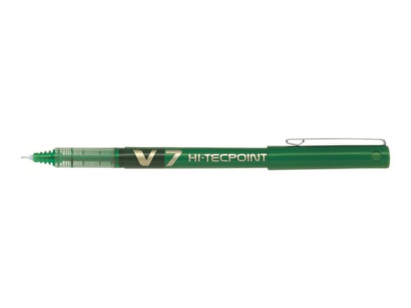 Pilot Hi-Tecpoint V7 - Rollerball-penna - grön - 0.7 mm