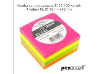 Polsirhurt Fluo självhäftande kub 76mmx76mm ZI-29 400 ark