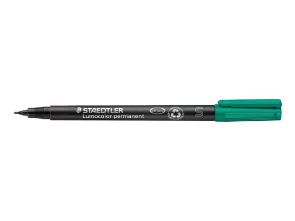 STAEDTLER Lumocolor - Markør - permanent - grønn - 0.4 mm - superfin