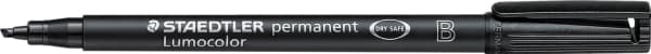 STAEDTLER Lumocolor - Fiberspetspenna - permanent - svart - 1-2.5 mm - bred