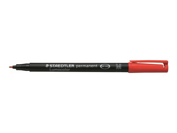 STAEDTLER Lumocolor 317 - Markør - permanent - rød - 1 mm - medium