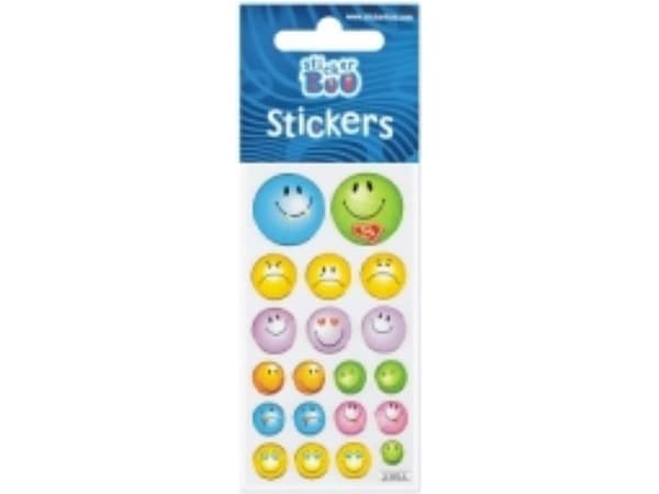 Starpak Sticker 66x180 Emoticons silver 101526