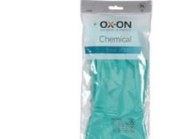 Arbejdshandsker, OX-ON 6000 Chemical Basic, grøn, str. 8