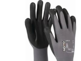 Arbejdshandsker, OX-ON Flexible Comfort 1305, sort/grå, str. 8