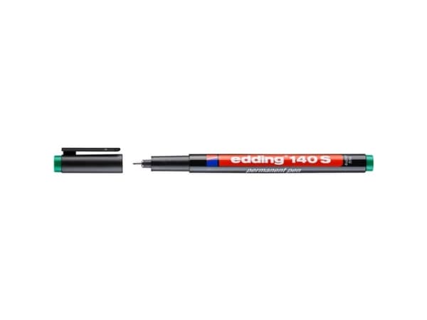 Edding 140 S, Grön, Svart, Rund, 0,3 mm