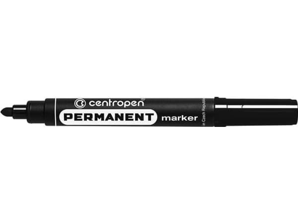 Centropen Marker 8566 permanent black, round tip (585660112)