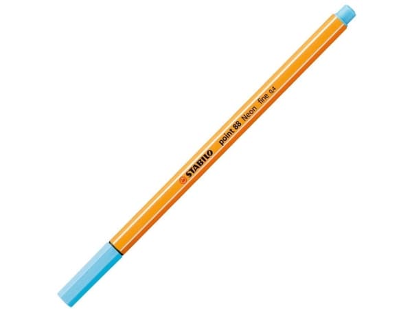 STABILO point 88, Blå, Blå, Sekskantet, Metall, 0,4 mm, Tyskland