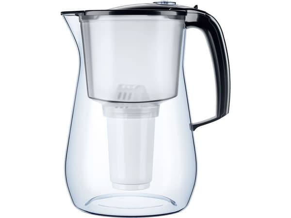 AQUAPHOR Provence 4.2 l CZARNY, Kanna, 4,2 l, Svart, Transparent, Plast, Åttkantig, Provence