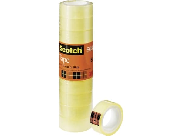 3M 5081510, 10 m, Transparent, 15 mm, 12 styck