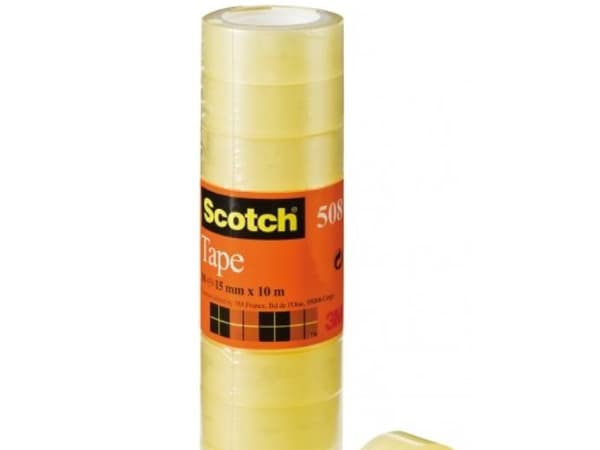 3M 5081510, 10 m, Transparent, 15 mm, 12 styck