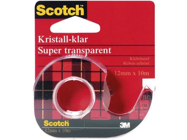 3M 600H1210 Tape Scotch® Crystal Clear 600 Transparent (L x B) 10 m x 12 mm 1 stk