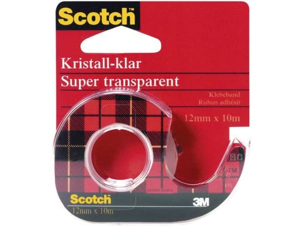 3M 600H1210 Tape Scotch® Crystal Clear 600 Transparent (L x B) 10 m x 12 mm 1 stk