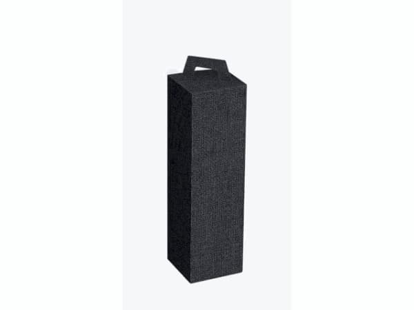 Viinilaatikko musta t/1fl 3/4l kangaspinta 50kpl/pakkaus - (50 kpl)