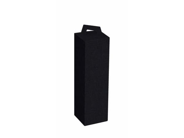 Viinilaatikko musta t/1fl 3/4l kangaspinta 50kpl/pakkaus - (50 kpl)