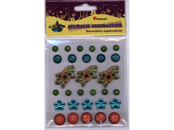 Titaani tarroja kristalleja + 3D kimppu