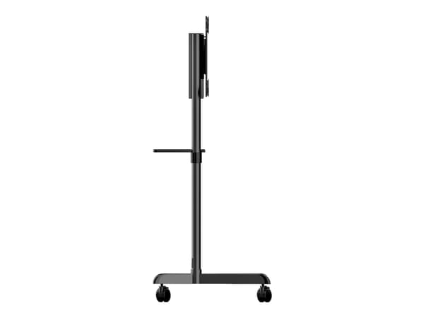StarTech.com Mobile TV Cart, Portable Rolling TV Stand for 37-70" VESA Display (154lb/70kg), with Shelf & Storage Compartment, Rotate/Tilt Display, U