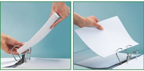Leitz A4 Ring Binder 75mm White (ES3830)