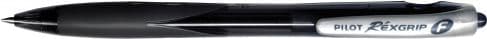 Pilot REX GRIP, Svart, Svart, Fine, Plast, Plast, Gummi