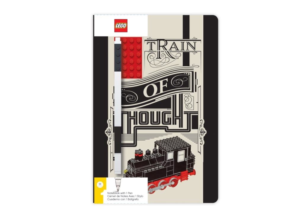 LEGO Stationary Train of Thought Notebook with gel pen
