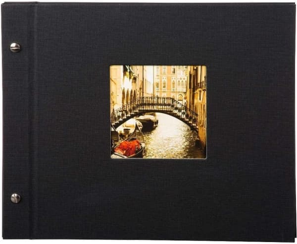 Goldbuch Bella Vista, Sort, 40 ark, Polyurethan, Papir, 300 mm, 250 mm, 1 stykker