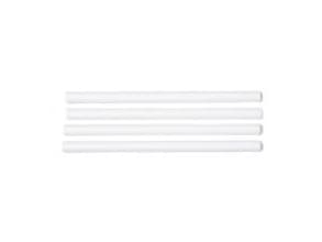 Sugerør Ø10x250 mm uden knæk Bionedbrydelig Papir Hvid,24 ps x 100 stk/krt