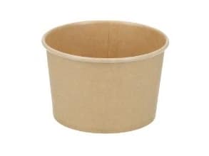 Pappersmugg Verive soup-to-go 240 ml Ø96 x 58 mm kartong/PLA brun kraft,20 st x 50 st/krt