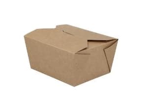 Takeaway-box Verive 90/106x110/127x65 mm 500 ml kraft med biocoating Brun,8 ps x 50 st/krt