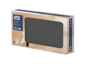 Duk Tork LinStyle 80x80 cm svart,5 pk x 20 pk/krt