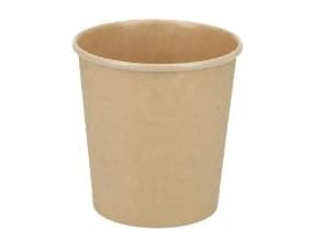 Pappersmugg Verive soup-to-go 450 ml Ø96 x 98 mm kartong/PLA brun kraft,20 st x 50 st/krt