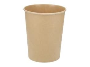 Papbæger Verive soup-to-go 950 ml /32 oz Ø115 x 137 mm pap/PLA brun kraft,25 stk/ps - (25 stk.)