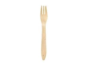 Gaffel 190 mm Dinner lux voksbehandlet Bionedbrydelig Træ,10 pk x 100 stk/krt